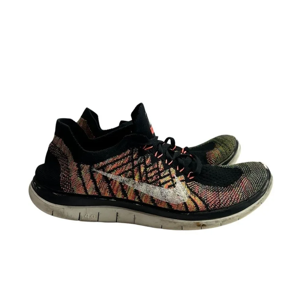 Nike free 4.0 Multicolor Flyknit athletic shoes Sneakers women’s 7.5